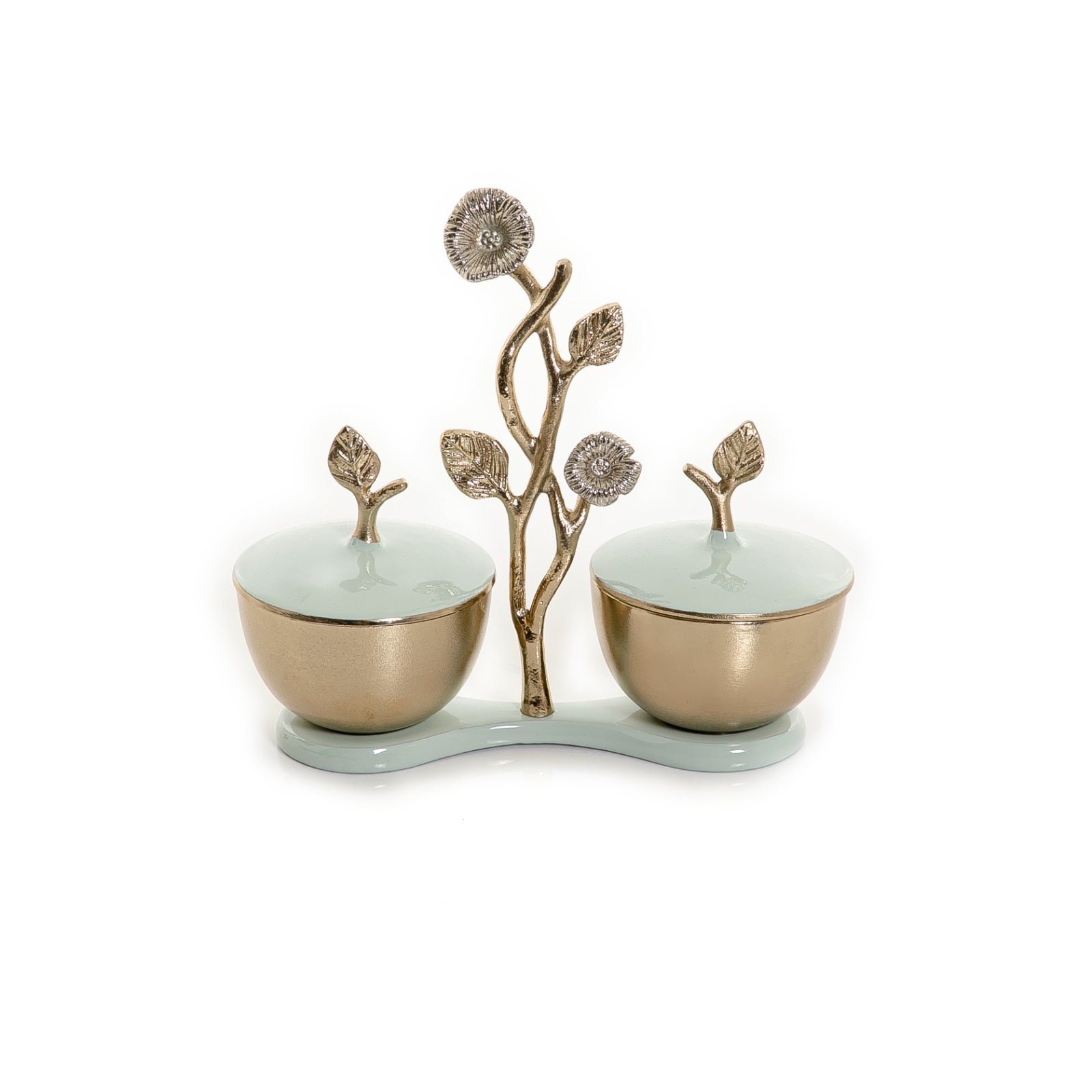 Metal Nuts Bowl with Lid