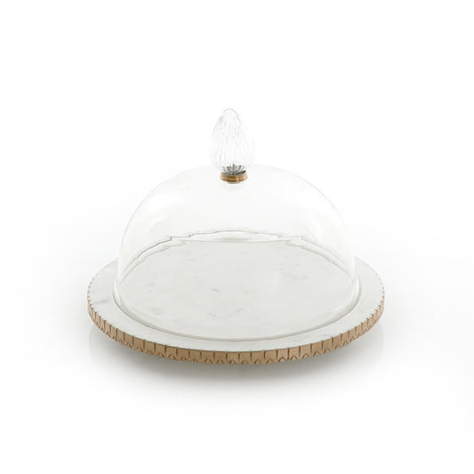 Marble Stand with Glass Cover