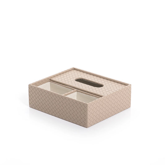 Leather Tissue Box and Organizer