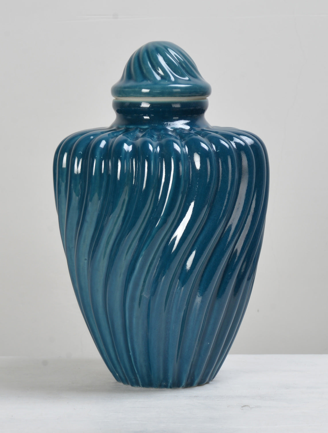Curve Stripe Ceramic Ginger Jar - 30cm