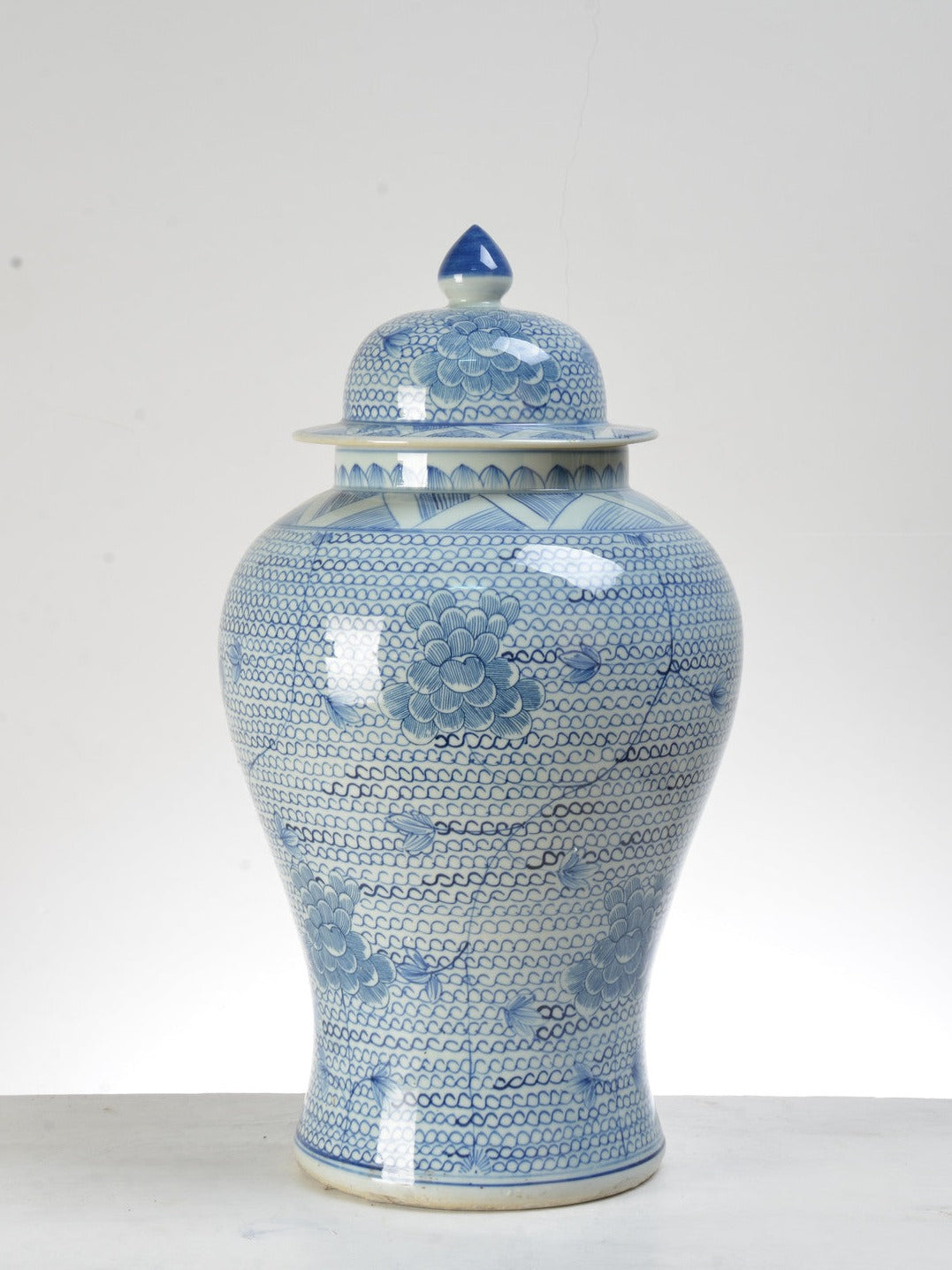 Chain Ceramic Temple Jar - 57cm