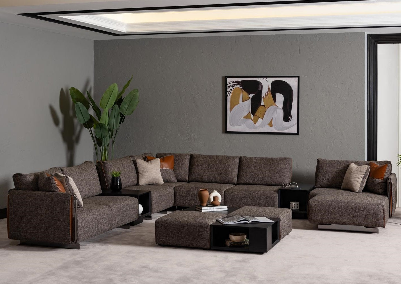 طقم أريكة زاوية لوكا – Al jameel Showroom