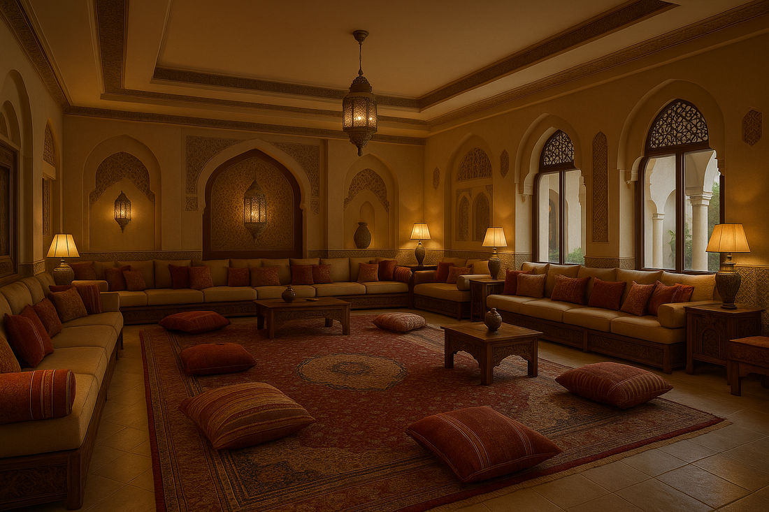 Modern Majlis Ideas: Seating Layouts, Fabrics & Lighting