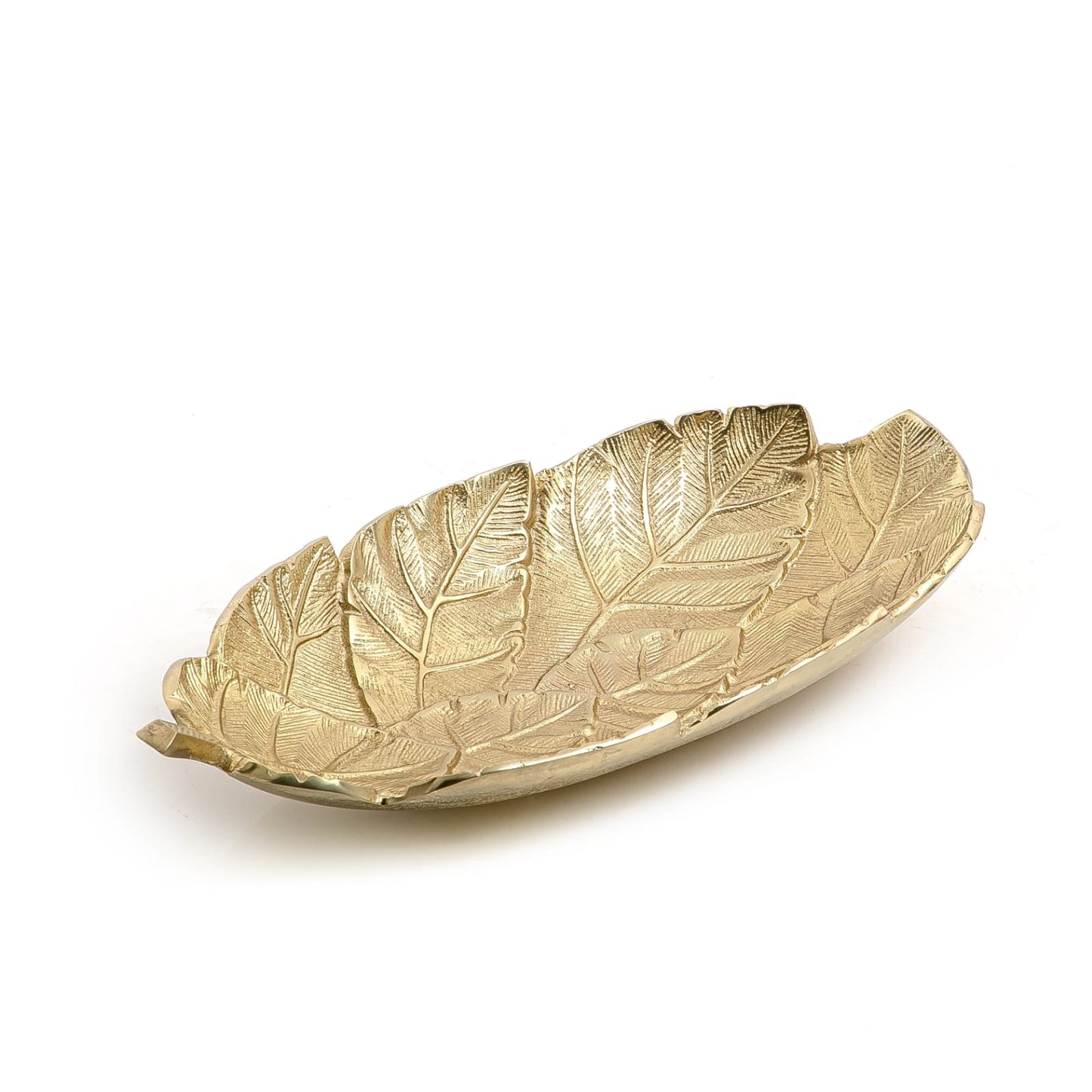 Leaf Shape Metal Serving Tray