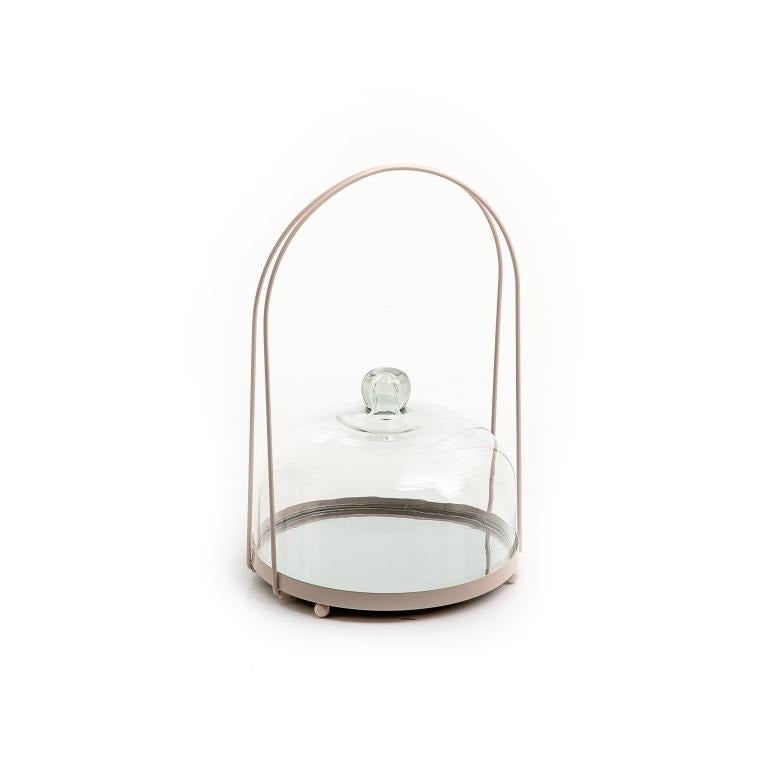 Metal Stand with Glass Cover