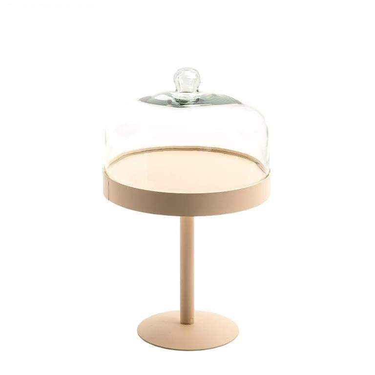 Metal Stand with Glass Cover