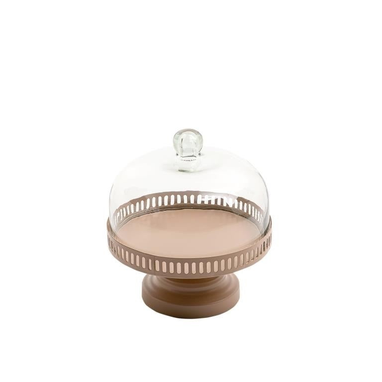 Metal Stand with Glass Cover