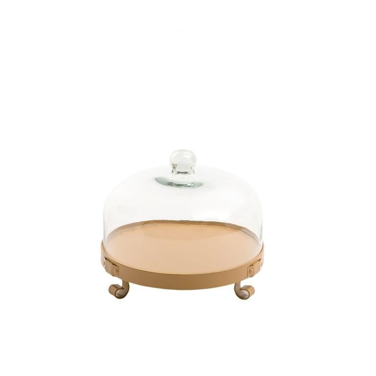 Metal Stand with Glass Cover