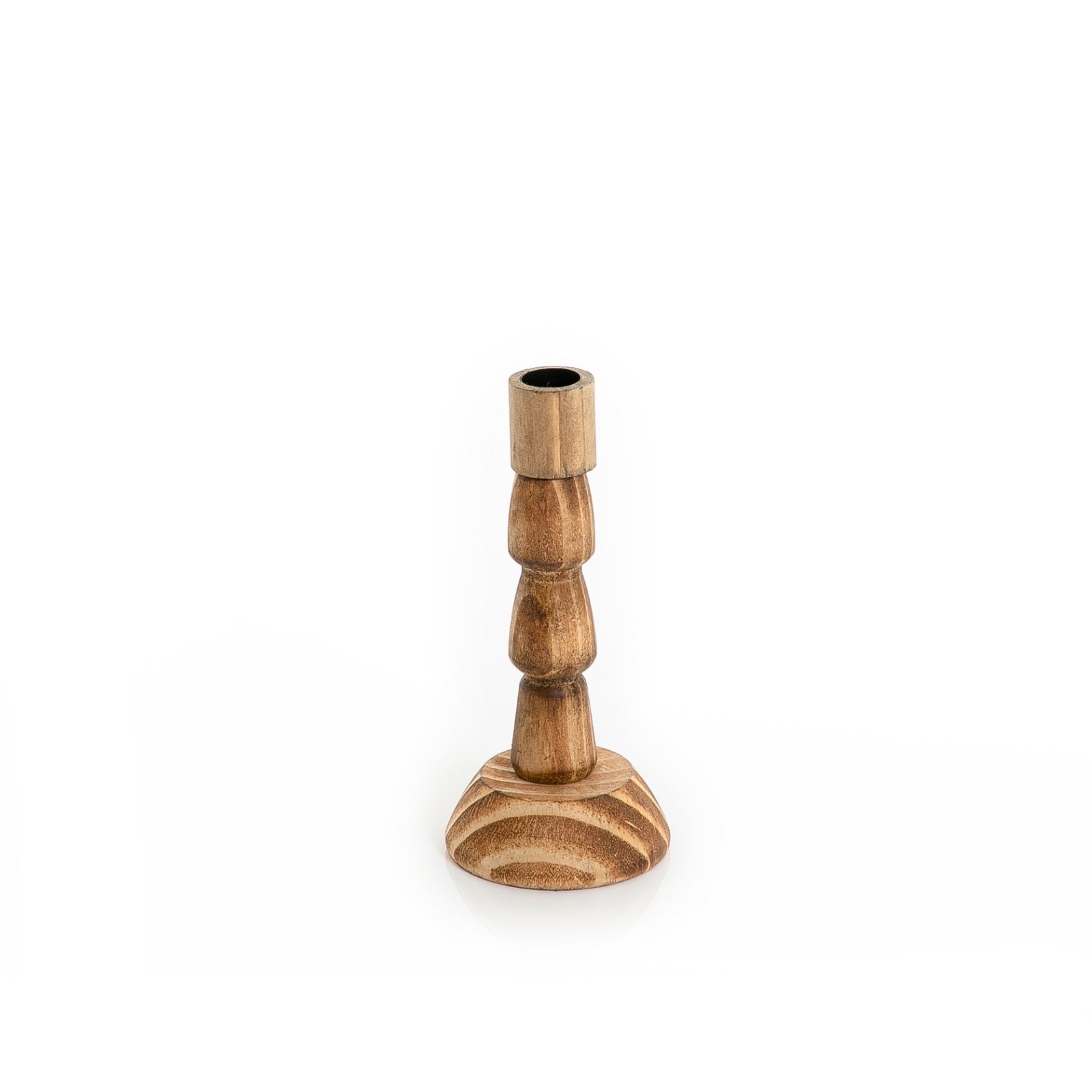 Wooden Candle Holder - 20cm