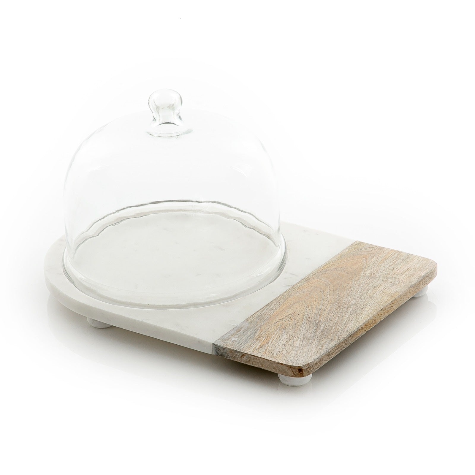 Marble Stand with Glass Cover