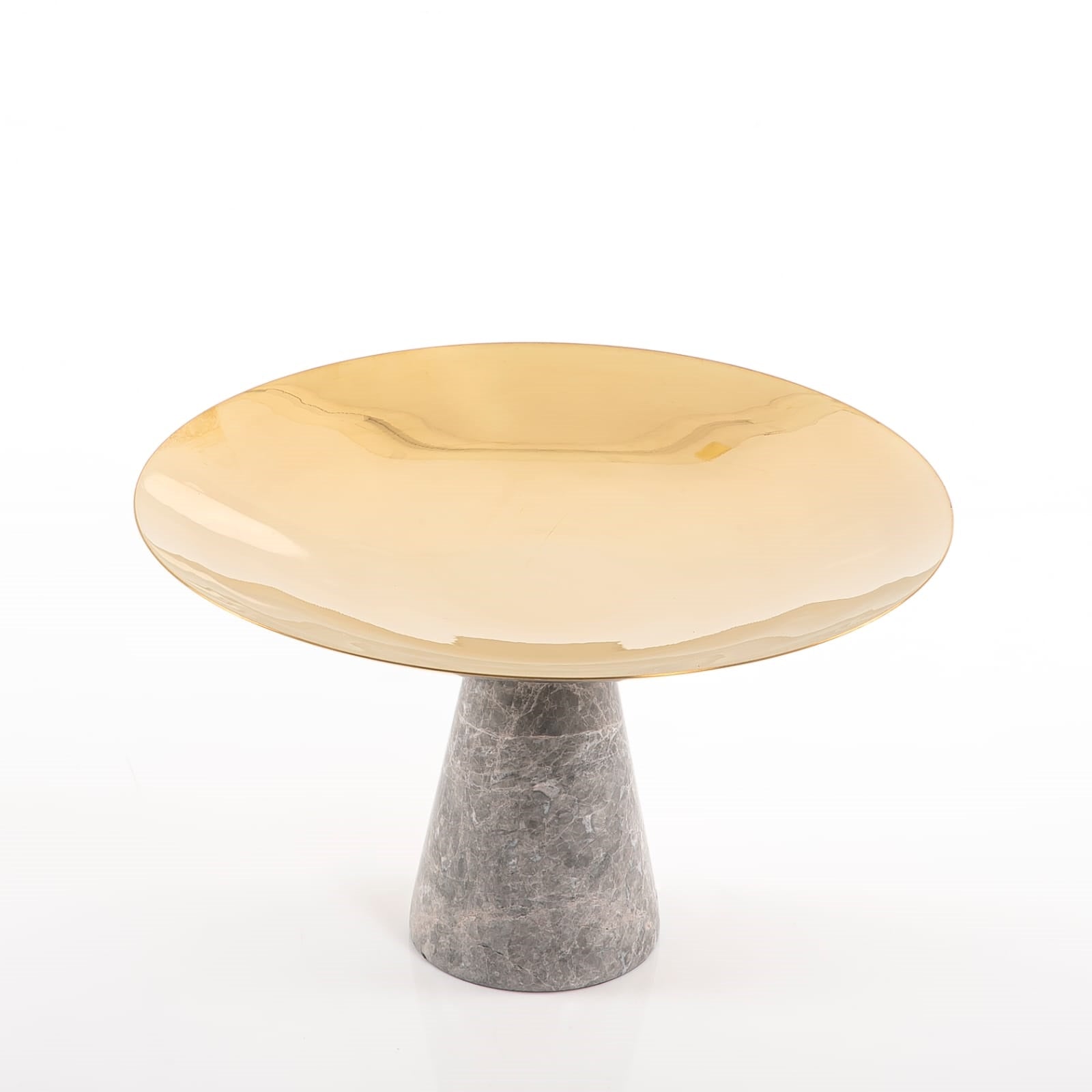 Gold Metal Stand with Marble Base