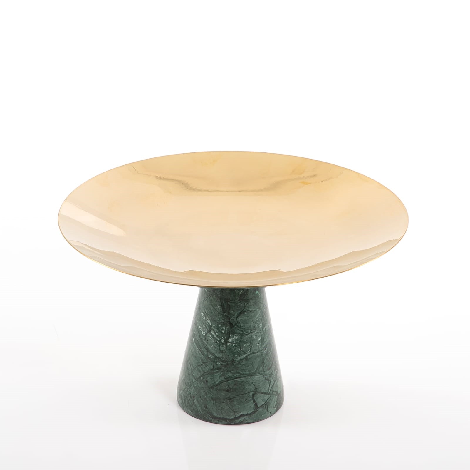 Gold Metal Stand with Marble Base