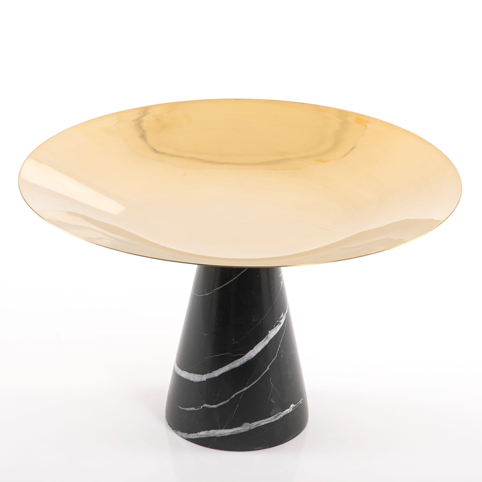 Gold Metal Stand with Marble Base