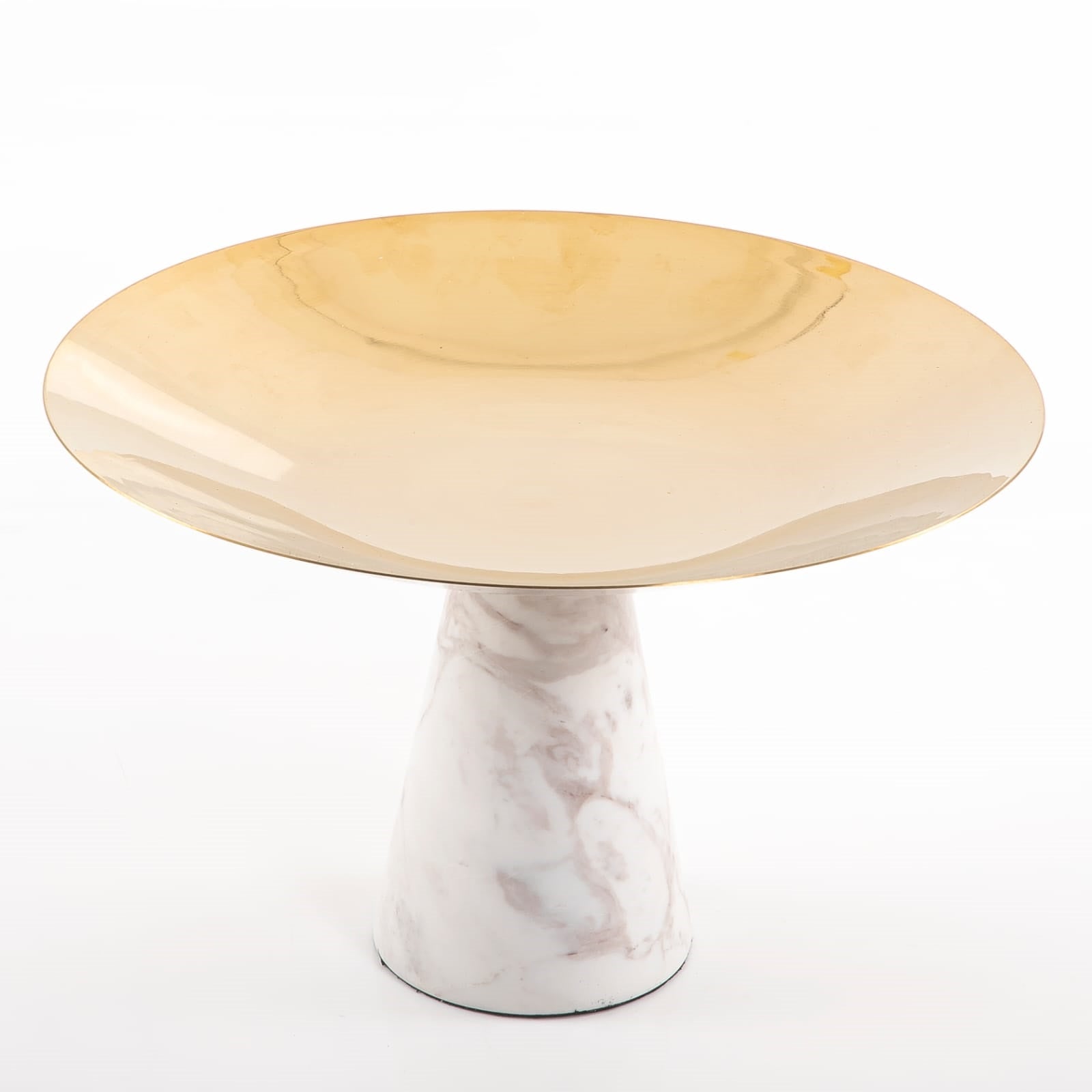 Gold Metal Stand with Marble Base