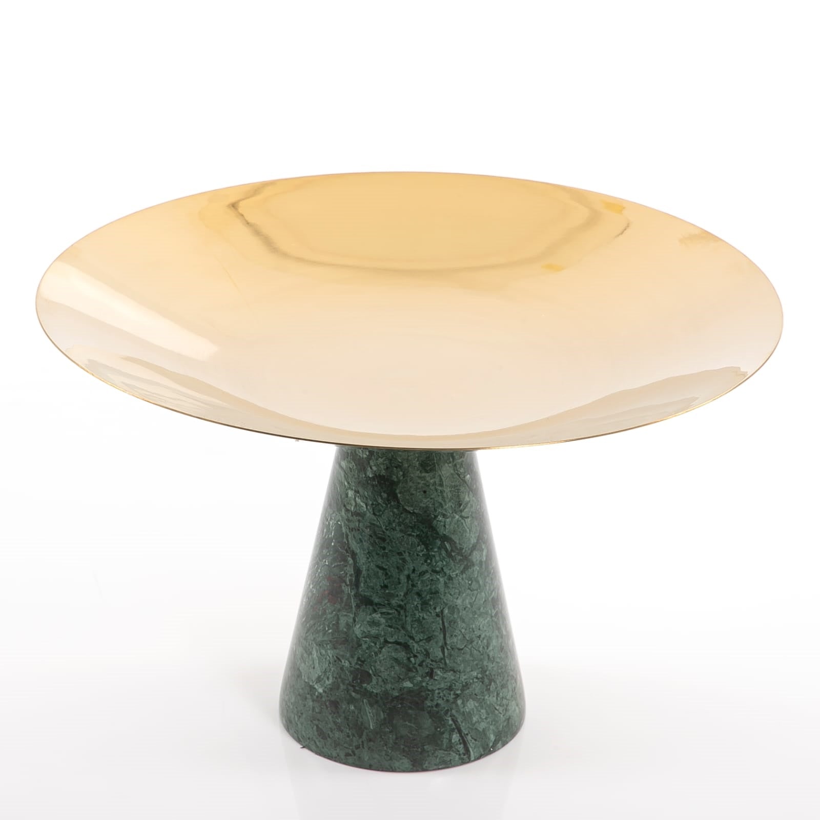 Gold Metal Stand with Marble Base