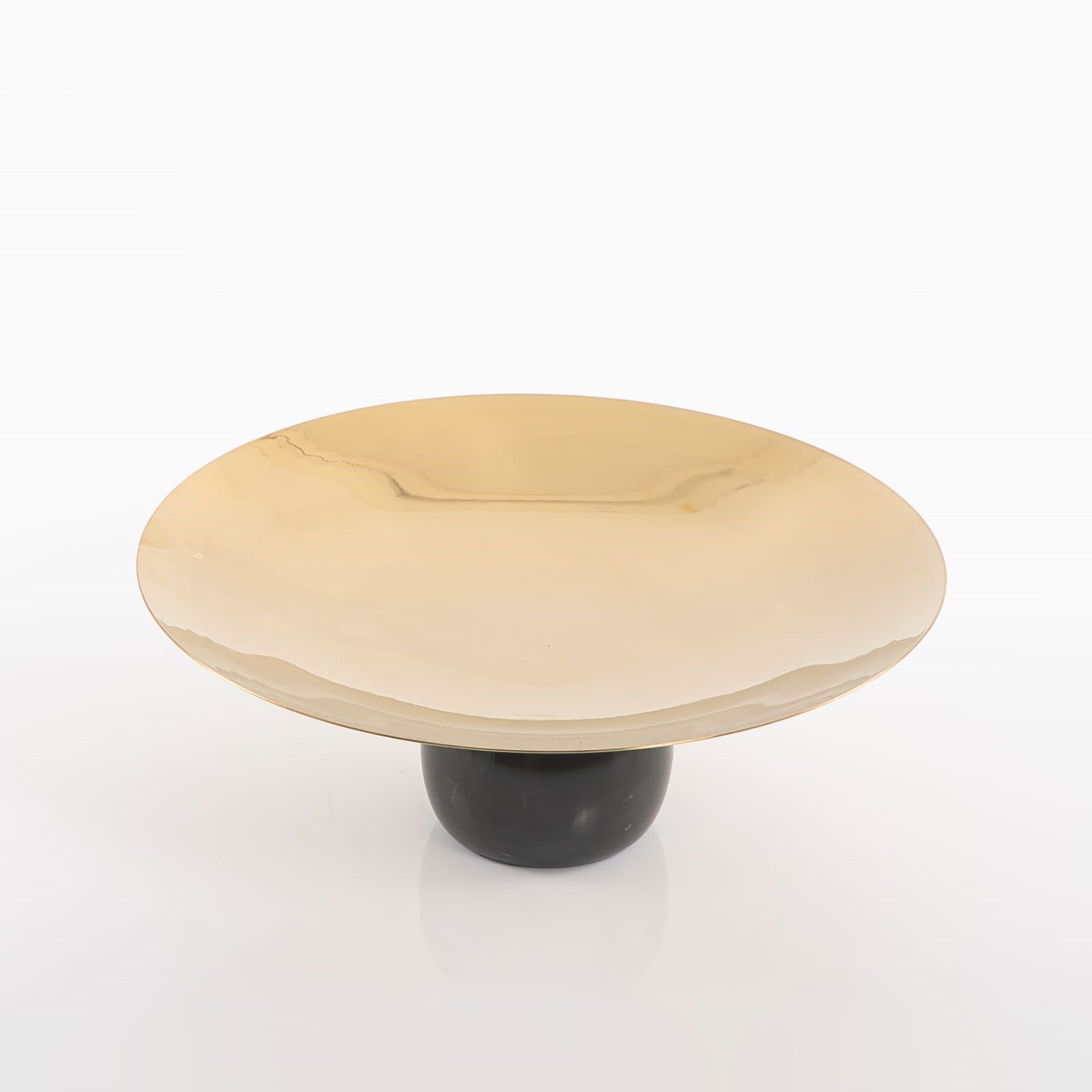 Gold Metal Stand with Marble Base
