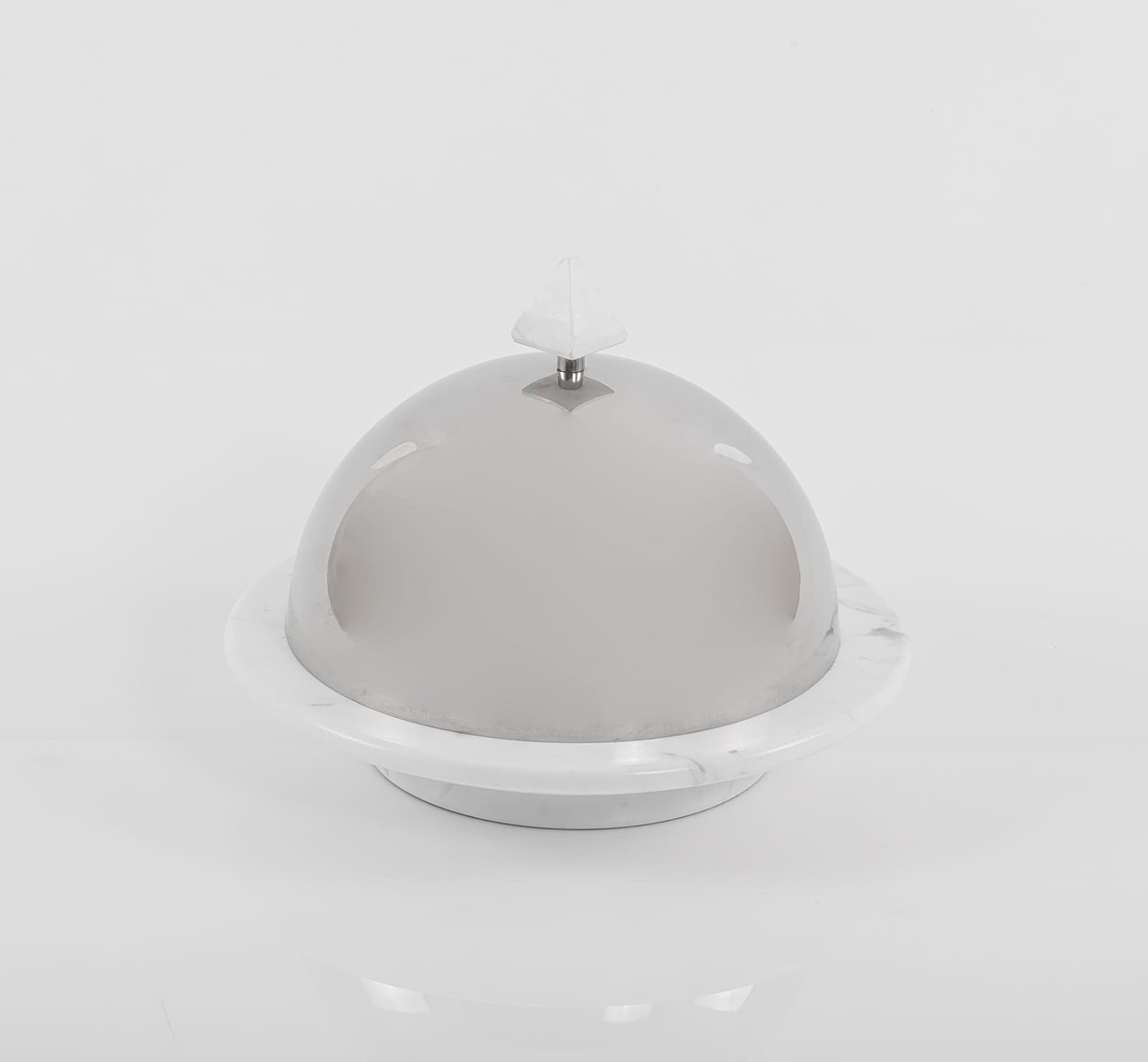 Marble Stand with Metal Cover