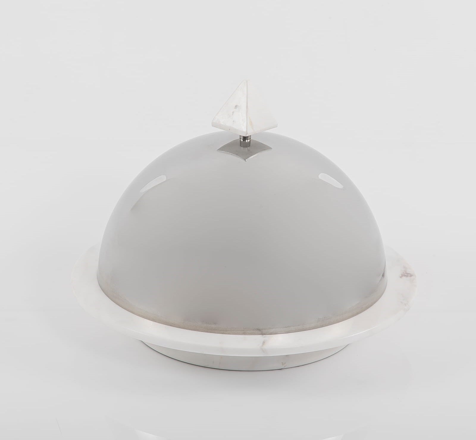 Marble Stand with Metal Cover