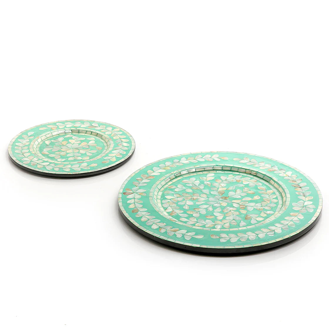 Mother of Pearl Round Trays