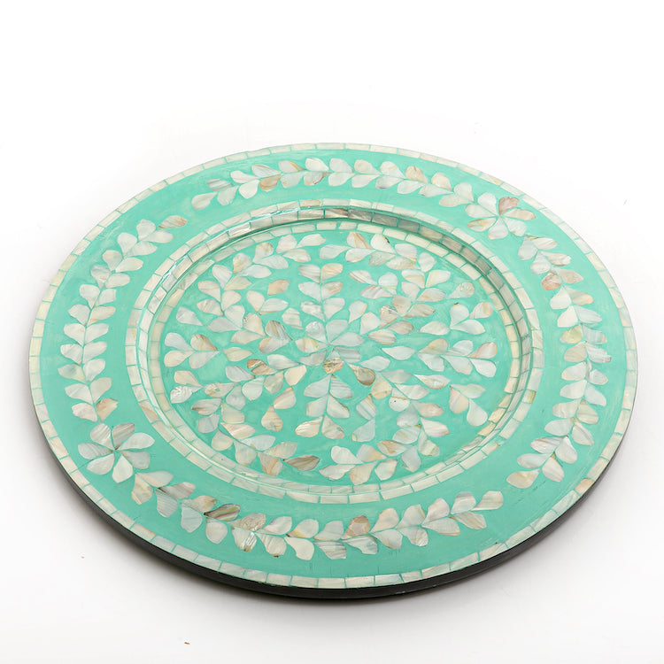 Mother of Pearl Round Trays