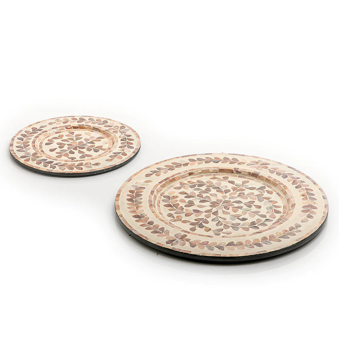 Mother of Pearl Round Trays
