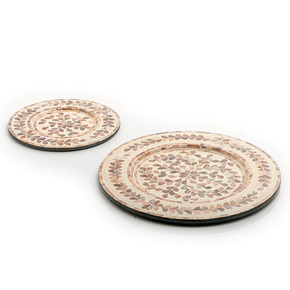 Mother of Pearl Round Trays