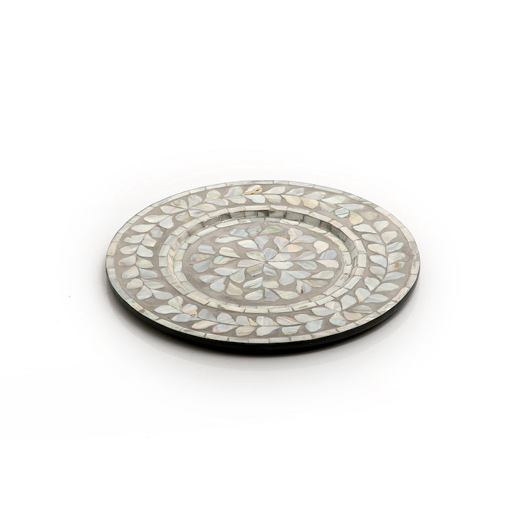 Mother of Pearl Round Trays