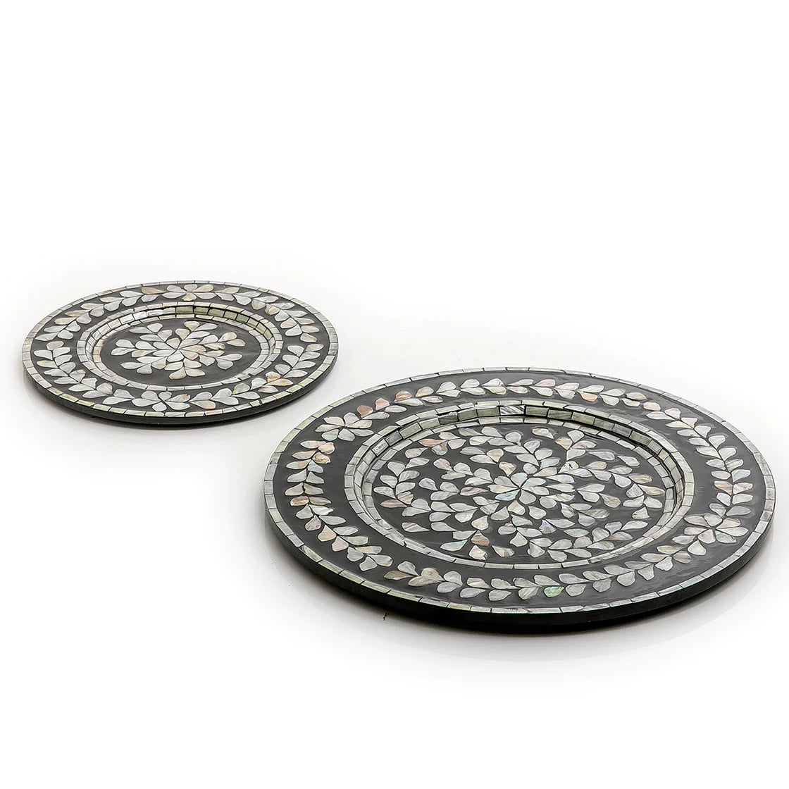 Mother of Pearl Round Trays