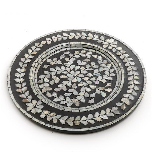 Mother of Pearl Round Trays