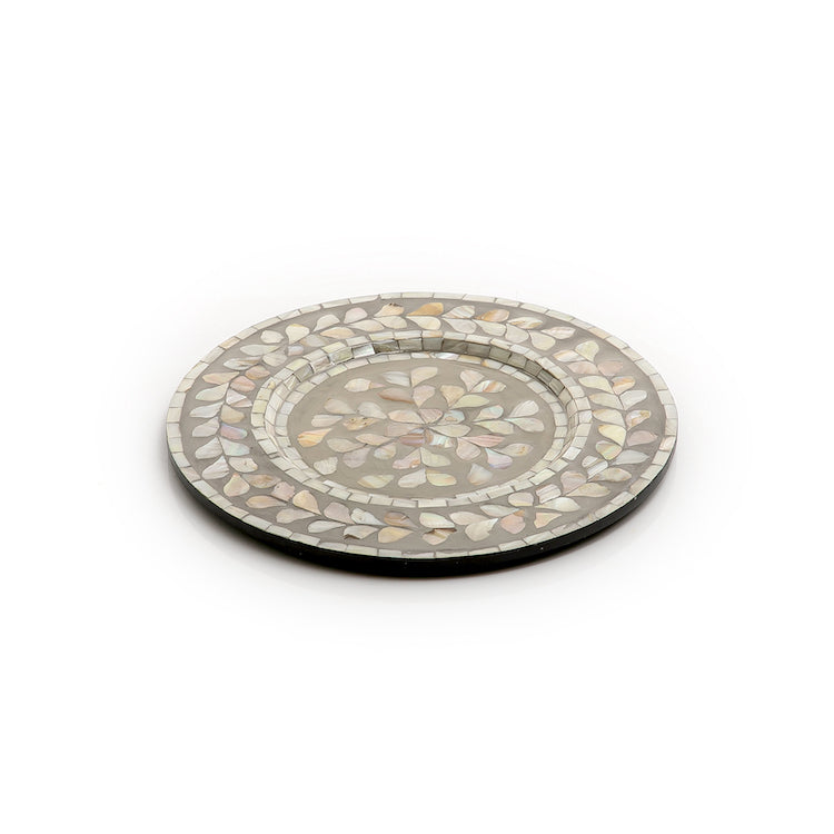 Mother of Pearl Round Trays