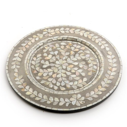 Mother of Pearl Round Trays