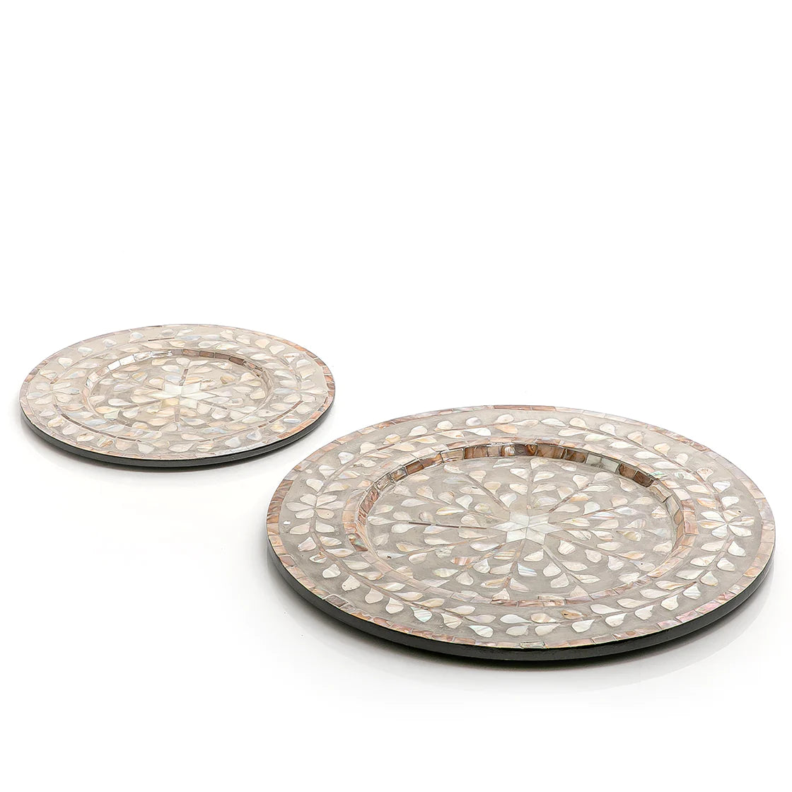 Mother of Pearl Round Trays