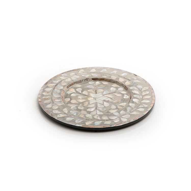 Mother of Pearl Round Trays