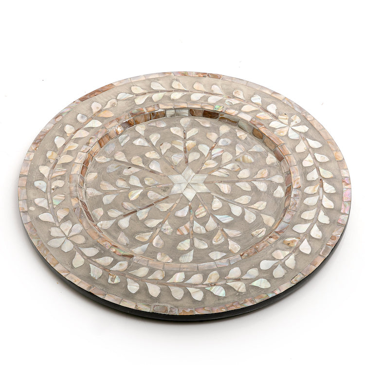 Mother of Pearl Round Trays