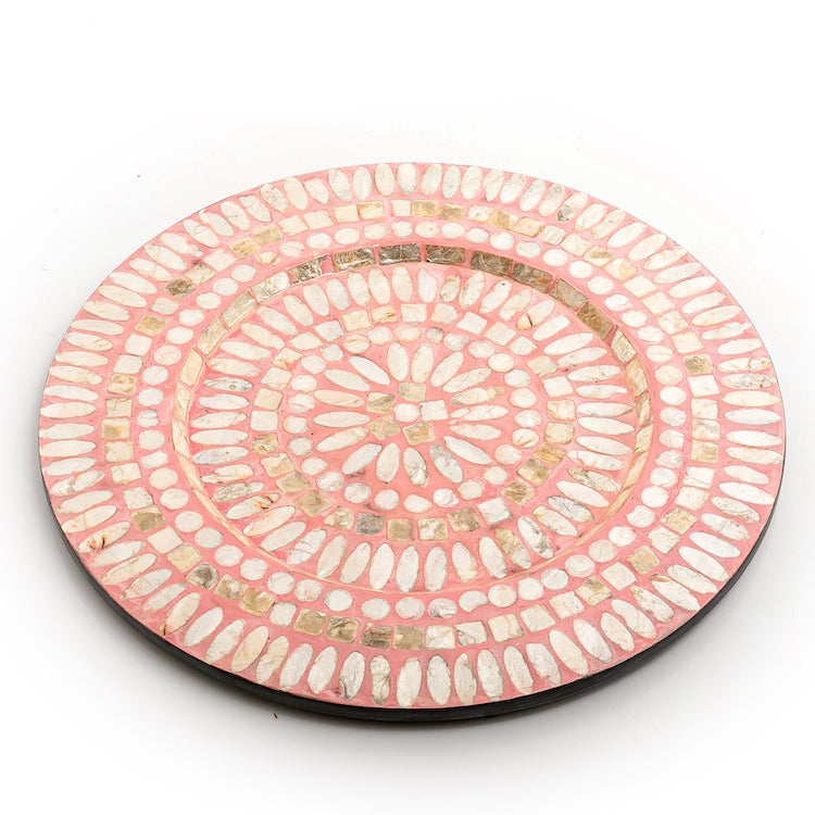 Mother of Pearl Round Trays