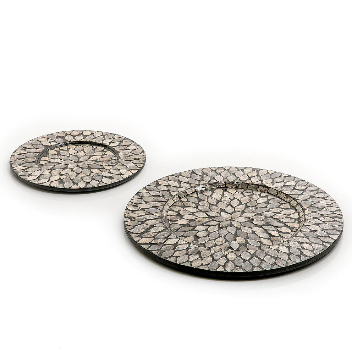 Mother of Pearl Round Trays