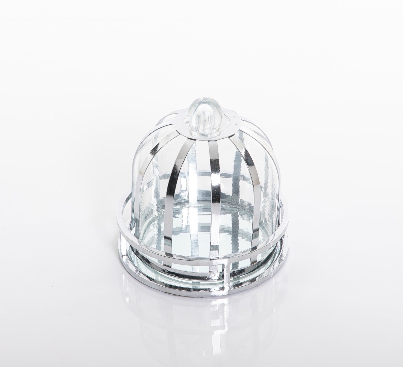 Metal and Glass Stand with Cover