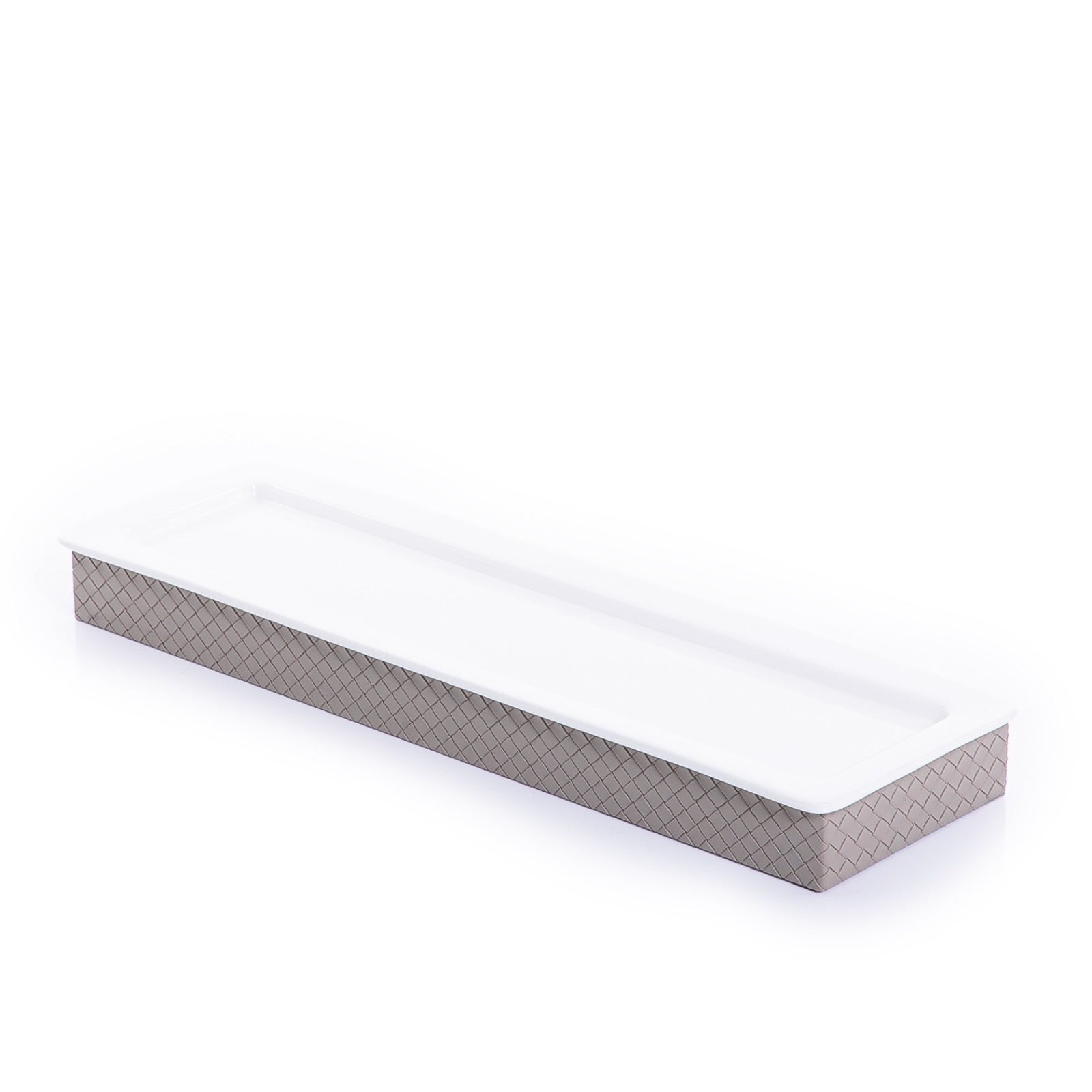 Ceramic Tray with Leather Base - 54cm