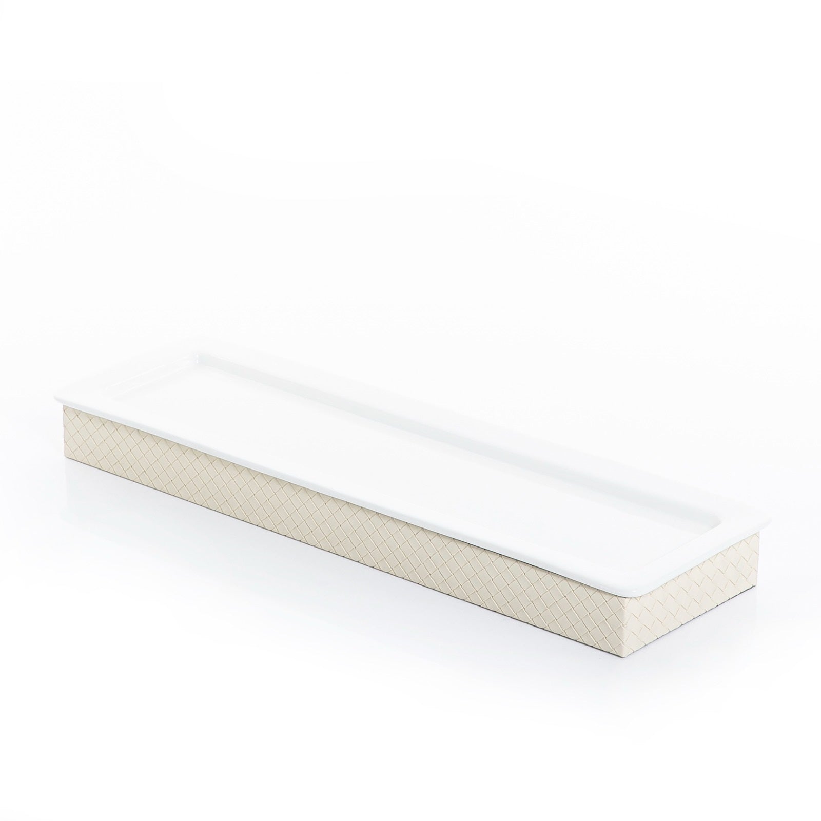 Ceramic Tray with Leather Base - 54cm