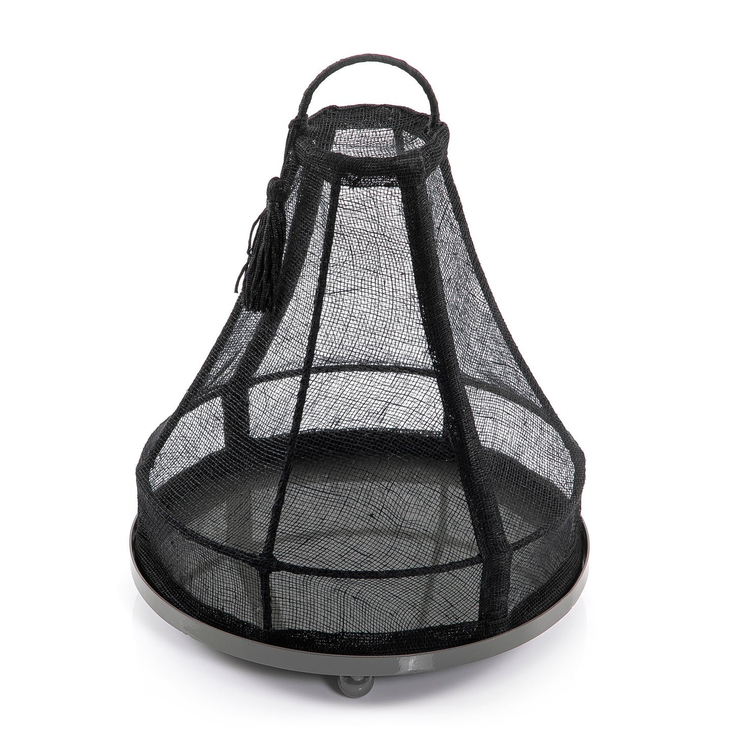 Linen Cover with Metal Base - 26cm