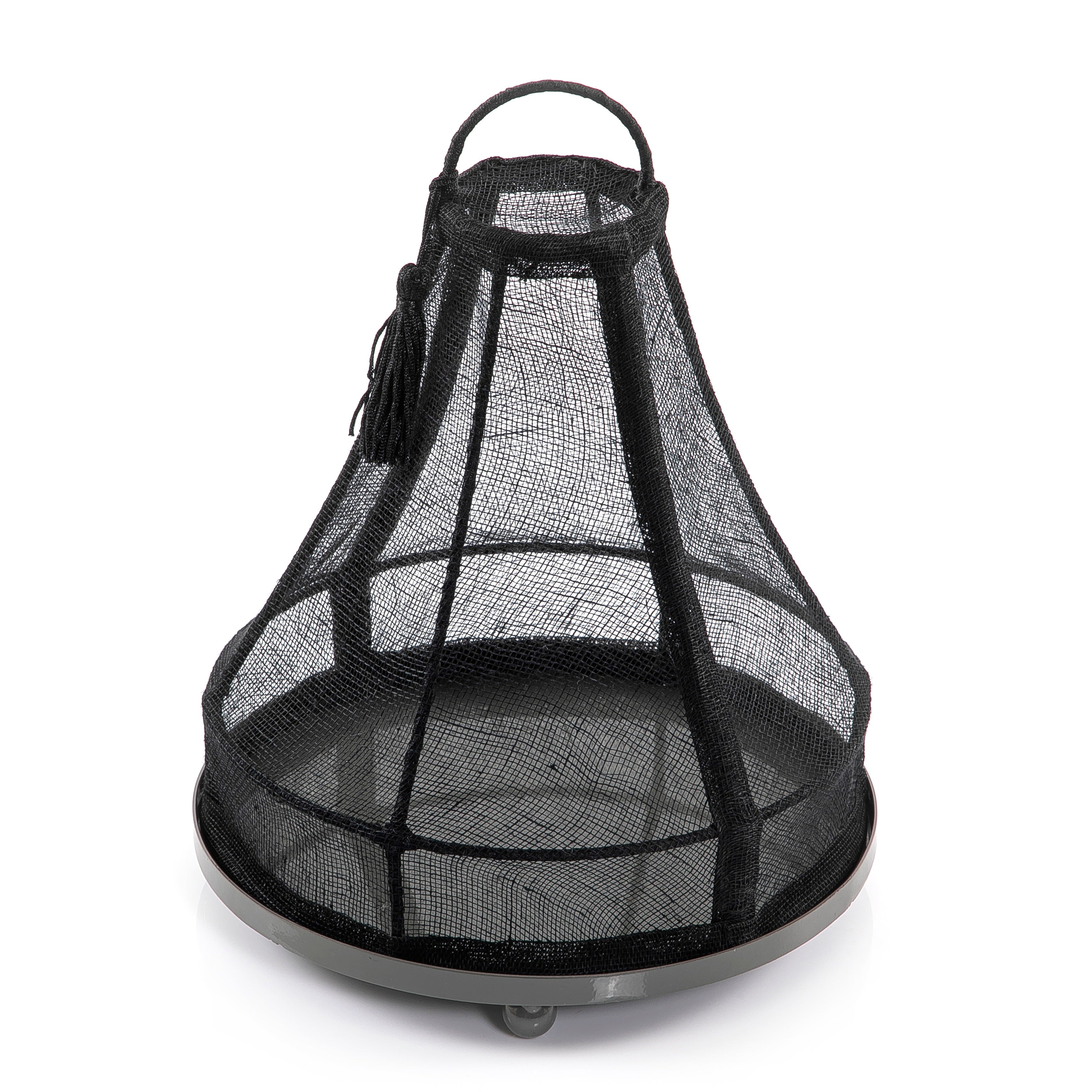 Linen Cover with Metal Base - 26cm