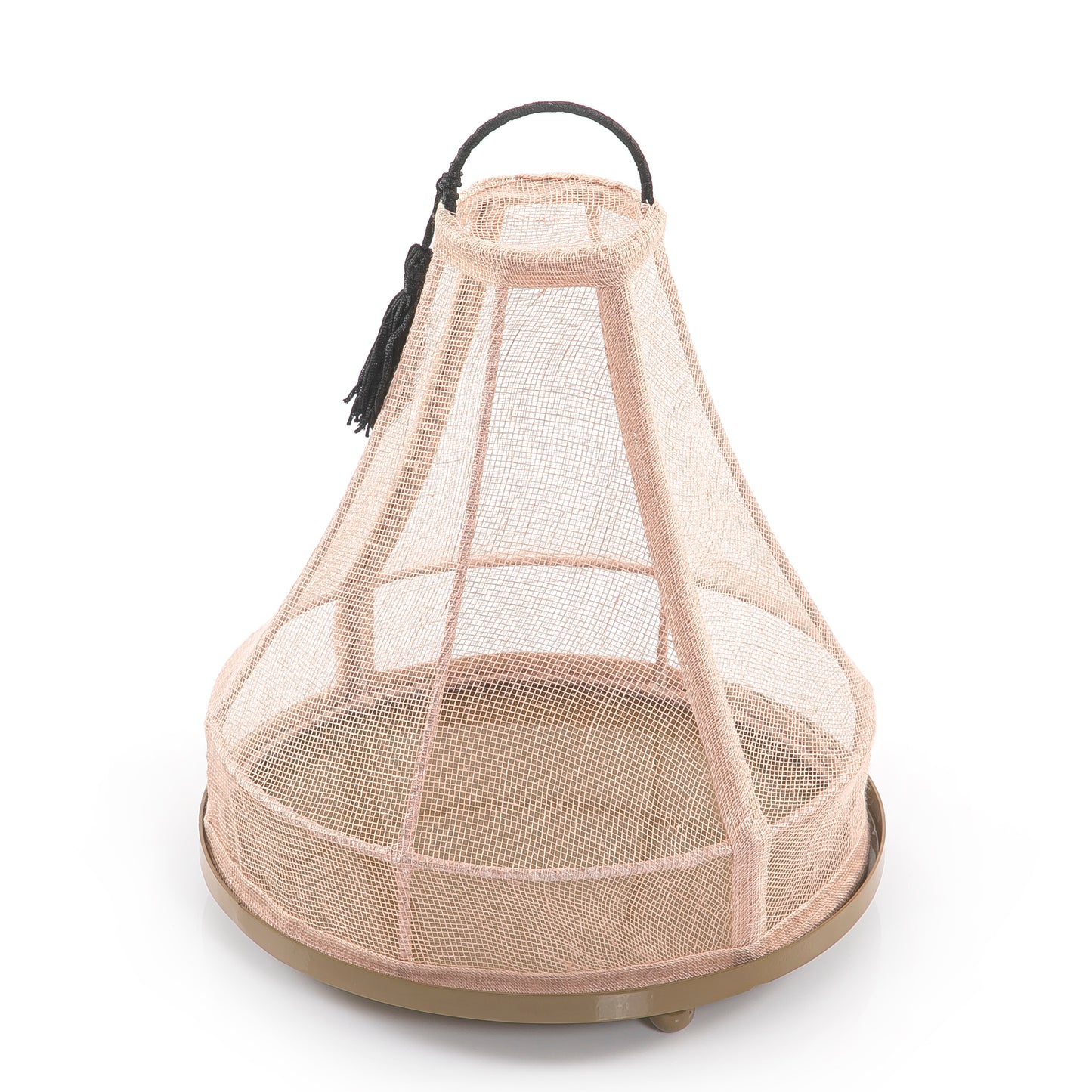 Linen Cover with Metal Base - 26cm