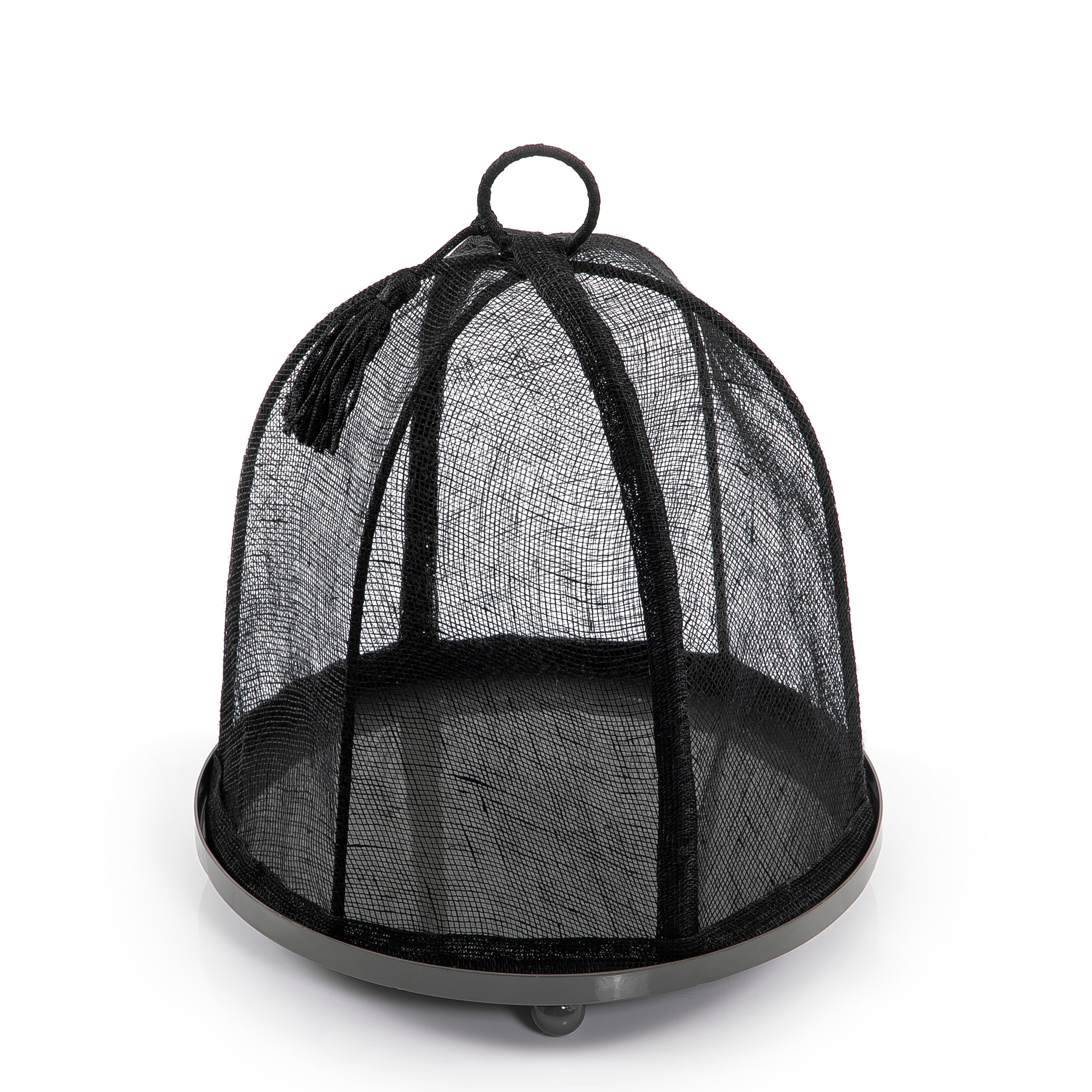 Linen Cover with Metal Base - 24cm
