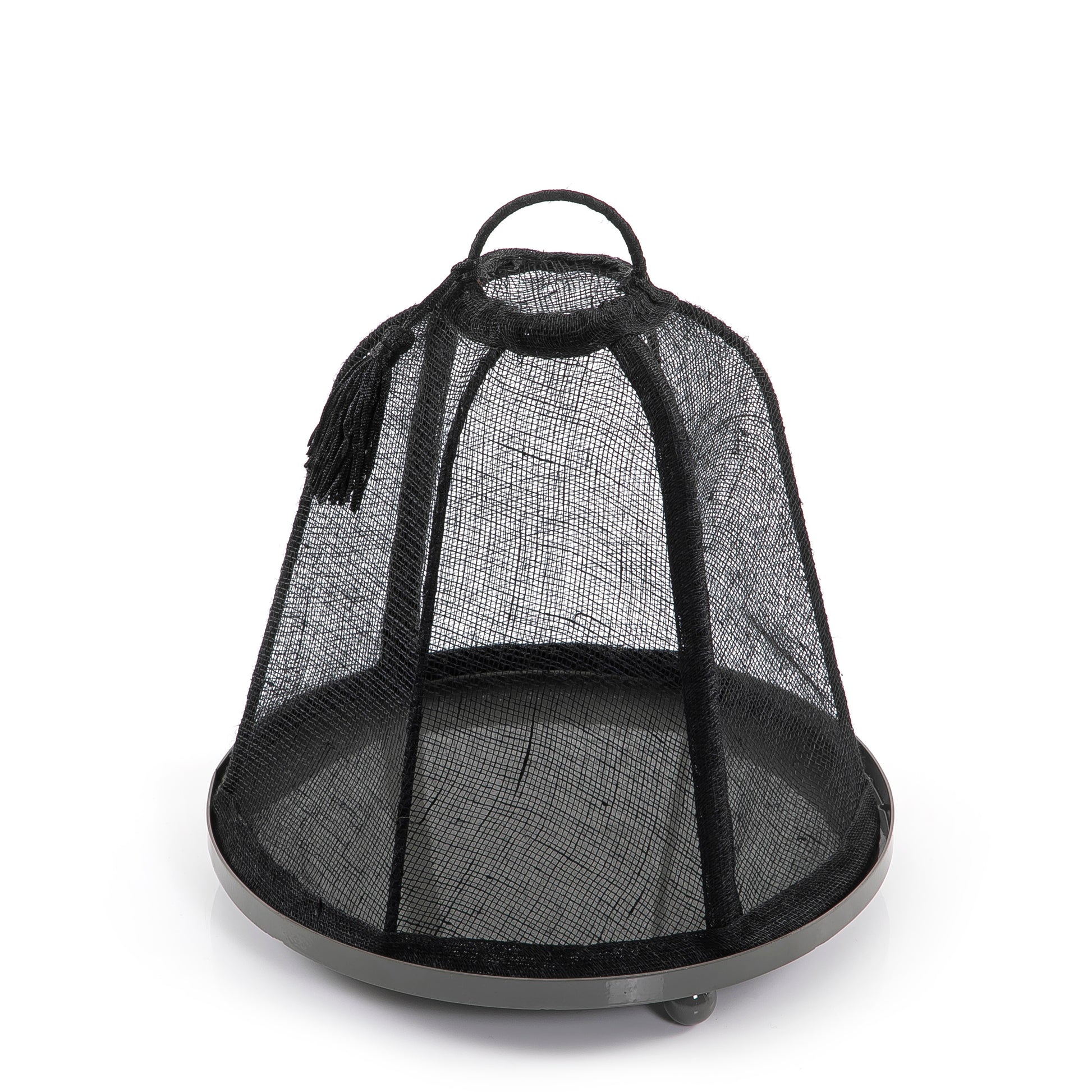 Linen Cover with Metal Base - 24cm