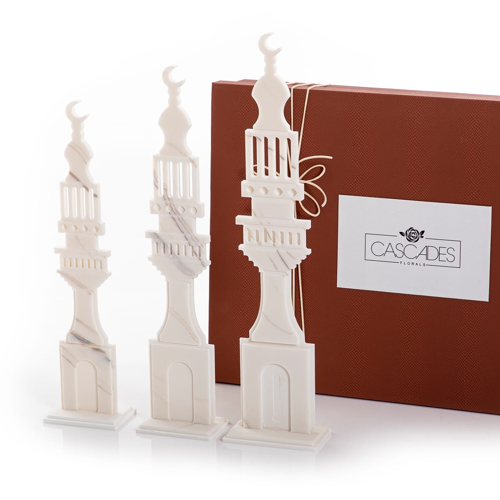 Set of 3 Decorative Marble Stand
