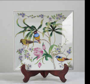 Colorful Bird Ceramic Decor Plate - 30cm