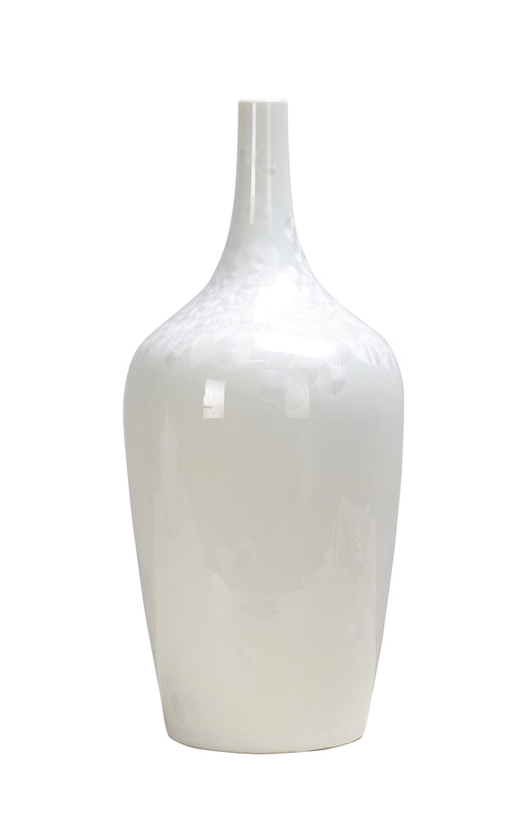 Glossy Spot Ceramic Beaker Vase - 42cm