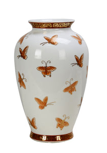Butterfly Design Ceramic Vase - 31cm