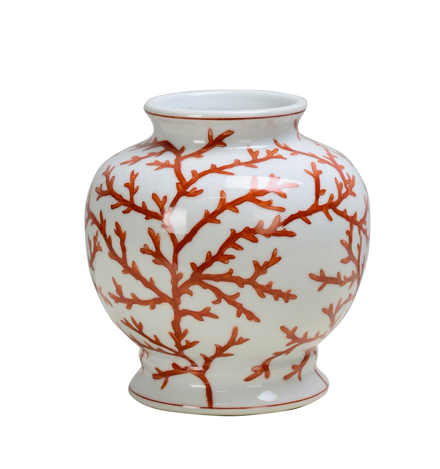 Coral Ceramic Vase - 18cm