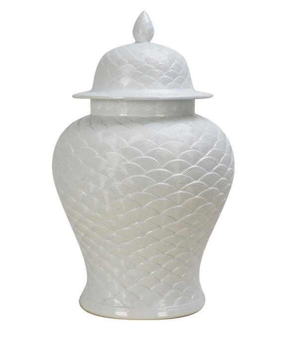 Seawave Ceramic Temple Jar - 56cm